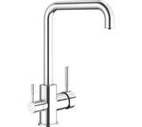 TAU Single lever 3-way sink mixer cold start Chromed Ref:65702 18 45 66
