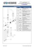 TAU Single lever 3-way sink mixer cold start Chromed Ref:65702 18 45 66