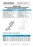 Slanted seat valve with spring return actuator Ref:5060N